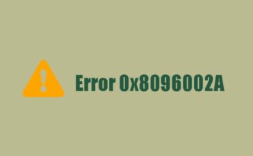 Error 0x8096002a